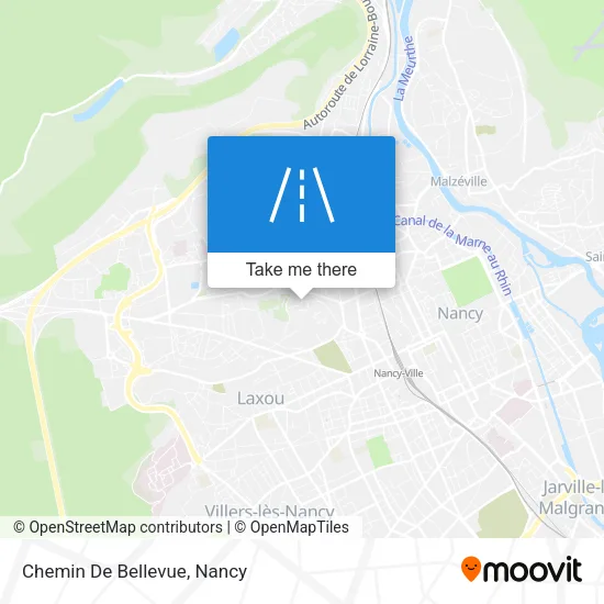 Chemin De Bellevue map