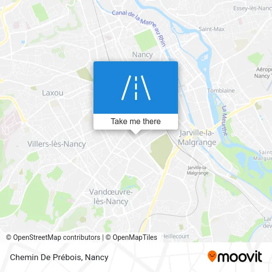 Chemin De Prébois map