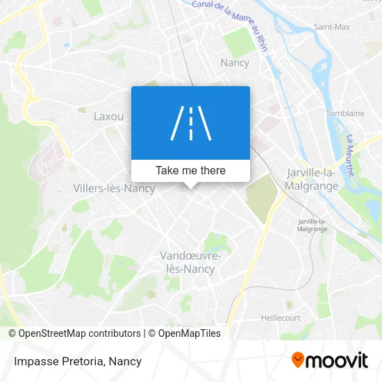 Impasse Pretoria map