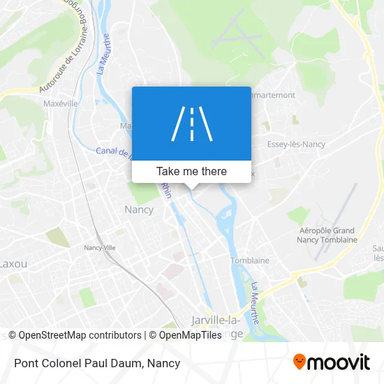Pont Colonel Paul Daum map