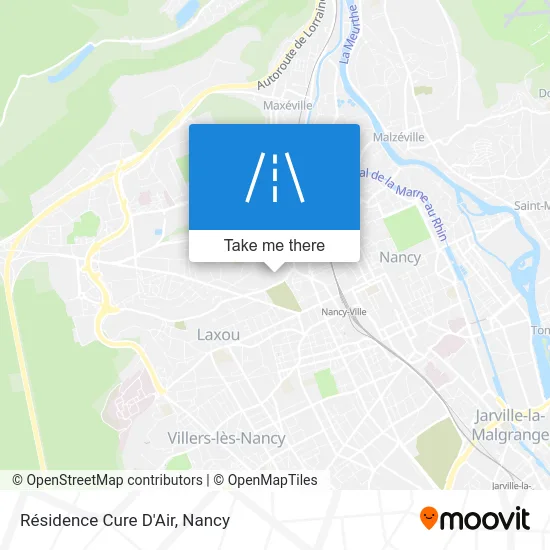 Résidence Cure D'Air map