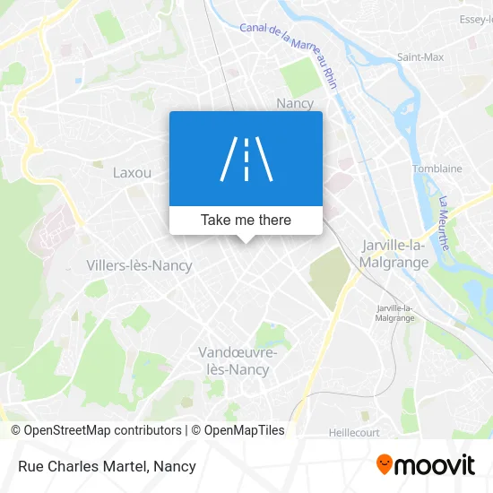 Rue Charles Martel map