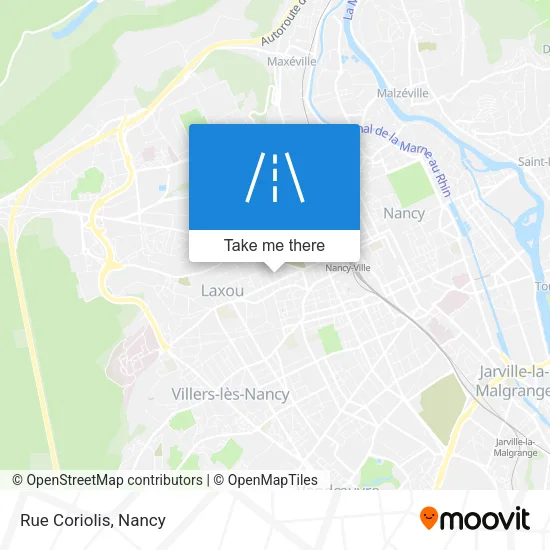Rue Coriolis map