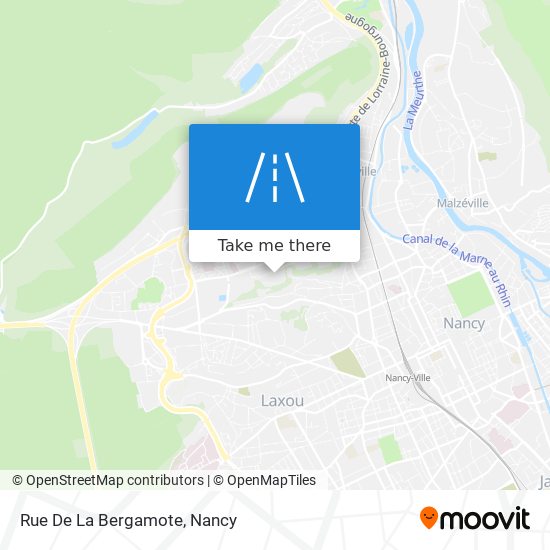 Mapa Rue De La Bergamote