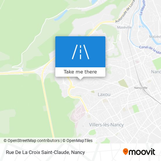 Mapa Rue De La Croix Saint-Claude
