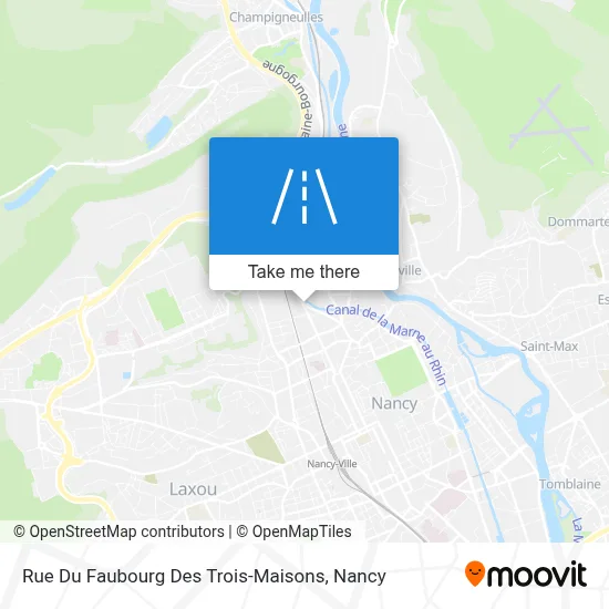 Rue Du Faubourg Des Trois-Maisons map