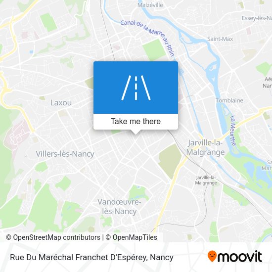 Rue Du Maréchal Franchet D'Espérey map