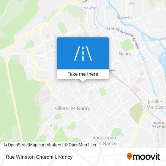 Rue Winston Churchill map