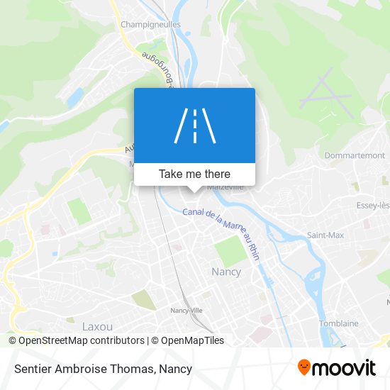 Mapa Sentier Ambroise Thomas