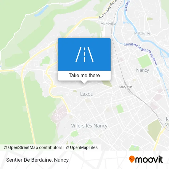 Sentier De Berdaine map