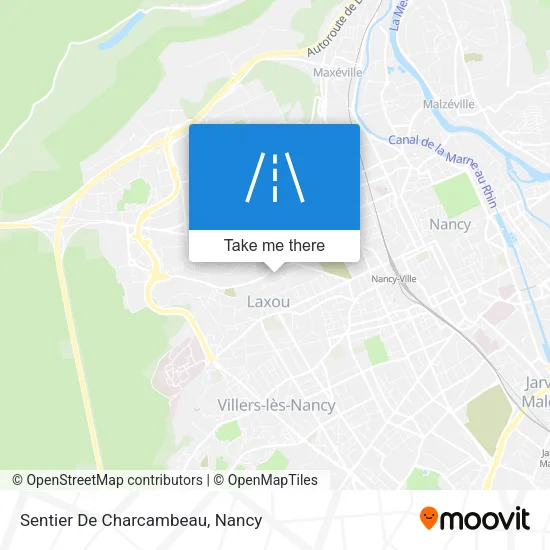 Sentier De Charcambeau map