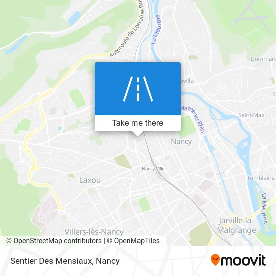 Sentier Des Mensiaux map