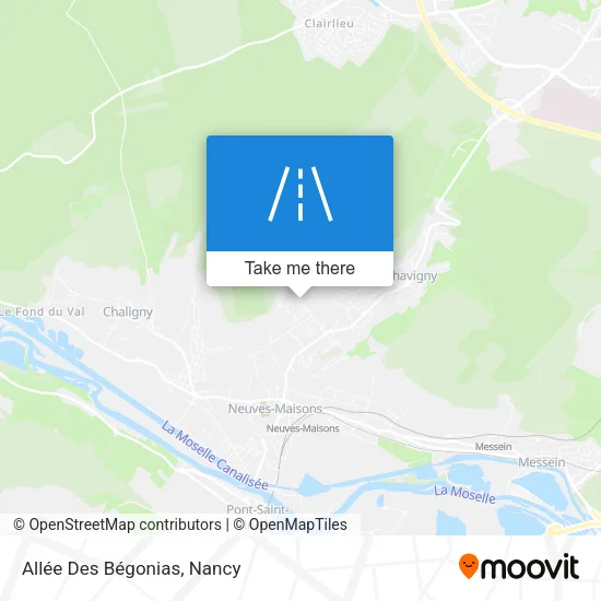 Allée Des Bégonias map