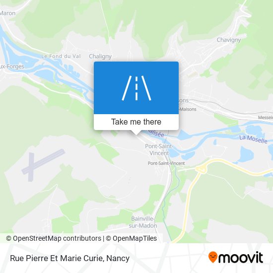 Mapa Rue Pierre Et Marie Curie