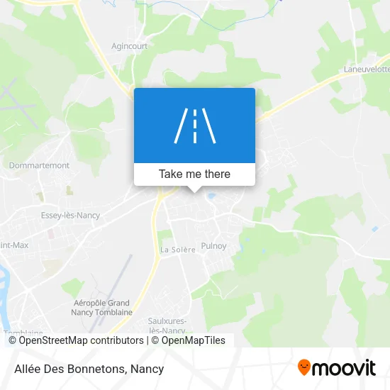 Allée Des Bonnetons map