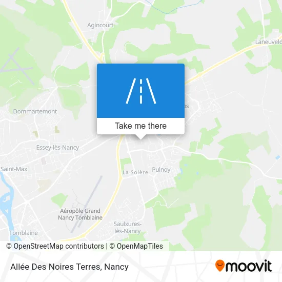 Allée Des Noires Terres map