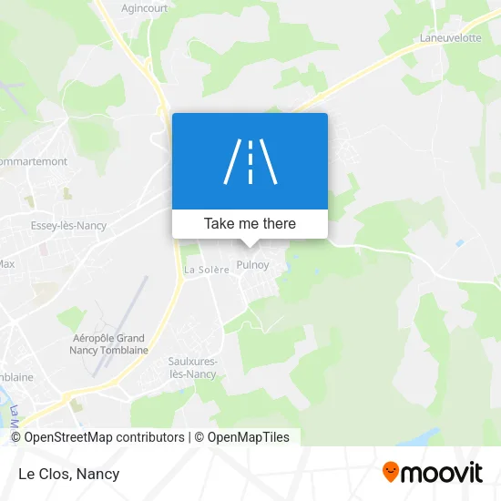Le Clos map