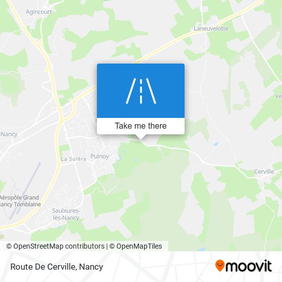 Route De Cerville map