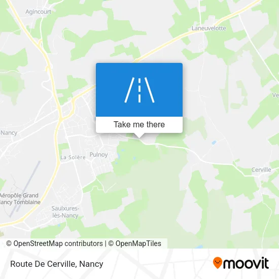 Route De Cerville map