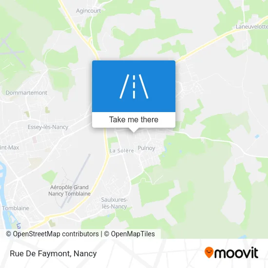 Rue De Faymont map