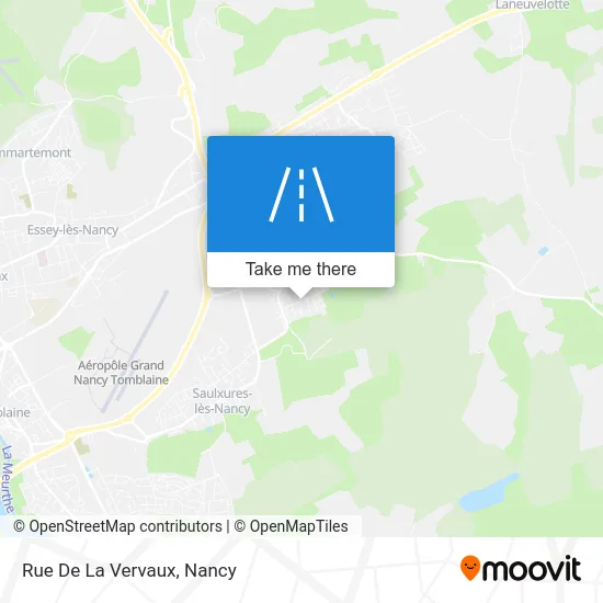 Mapa Rue De La Vervaux