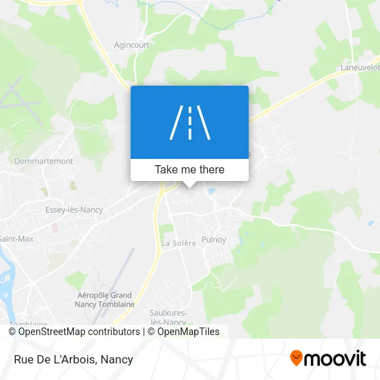 Rue De L'Arbois map
