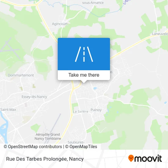 Rue Des Tarbes Prolongée map