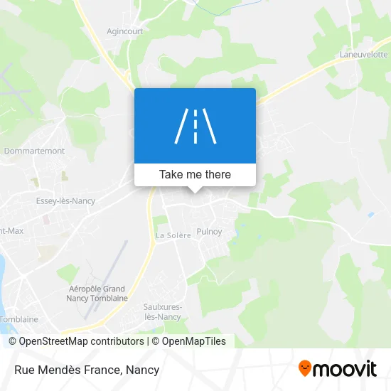 Rue Mendès France map