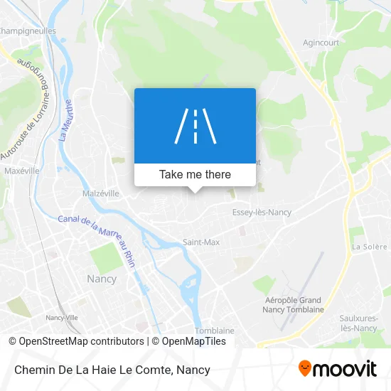 Chemin De La Haie Le Comte map