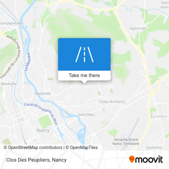 Clos Des Peupliers map