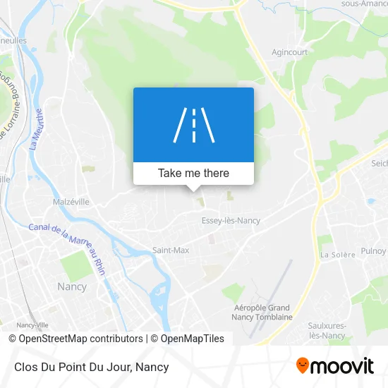 Clos Du Point Du Jour map