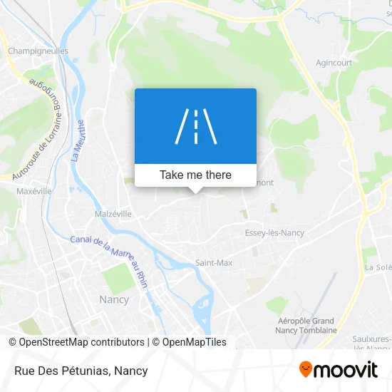 Rue Des Pétunias map