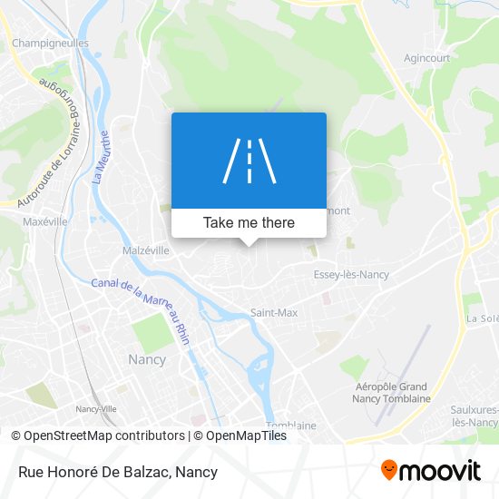 Mapa Rue Honoré De Balzac