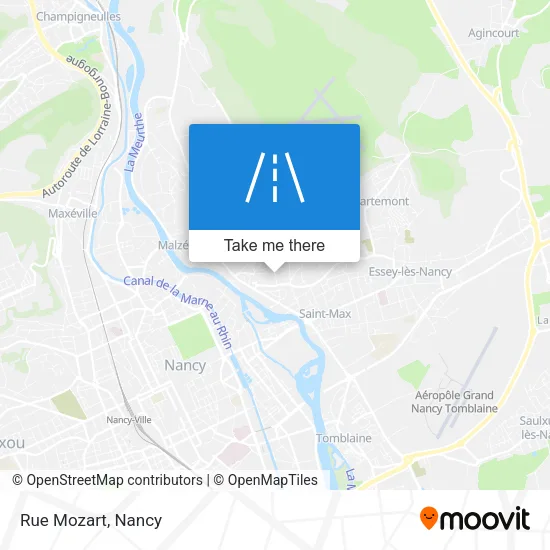 Rue Mozart map