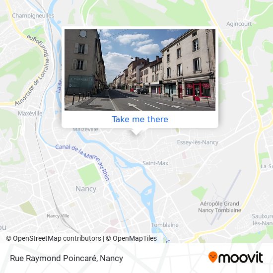 Mapa Rue Raymond Poincaré