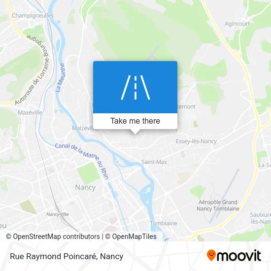 Rue Raymond Poincaré map