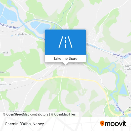 Chemin D'Alba map