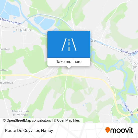 Route De Coyviller map