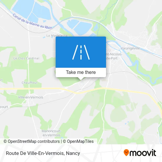 Route De Ville-En-Vermois map