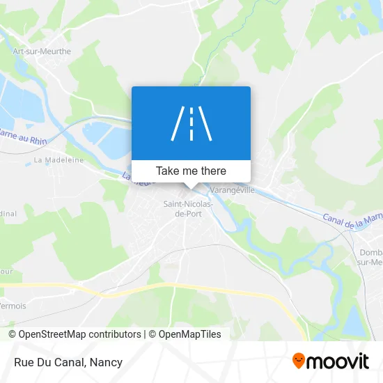 Rue Du Canal map