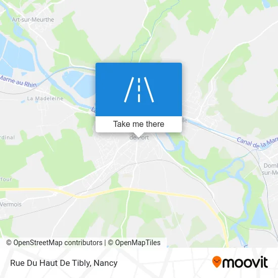 Rue Du Haut De Tibly map