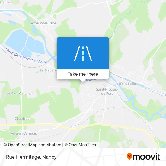 Rue Hermitage map