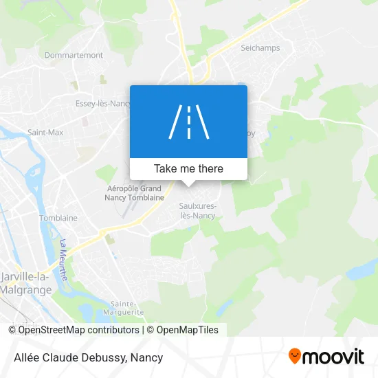 Allée Claude Debussy map