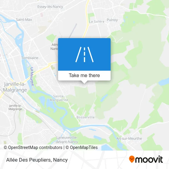 Allée Des Peupliers map