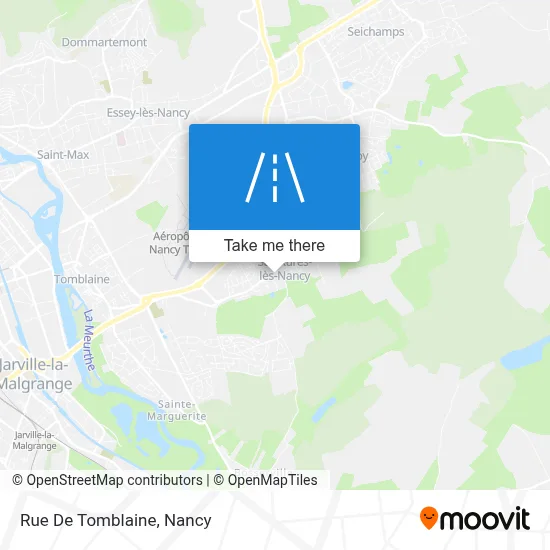 Rue De Tomblaine map