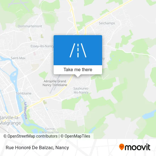 Rue Honoré De Balzac map