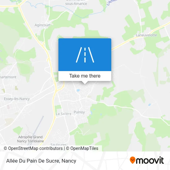 Allée Du Pain De Sucre map