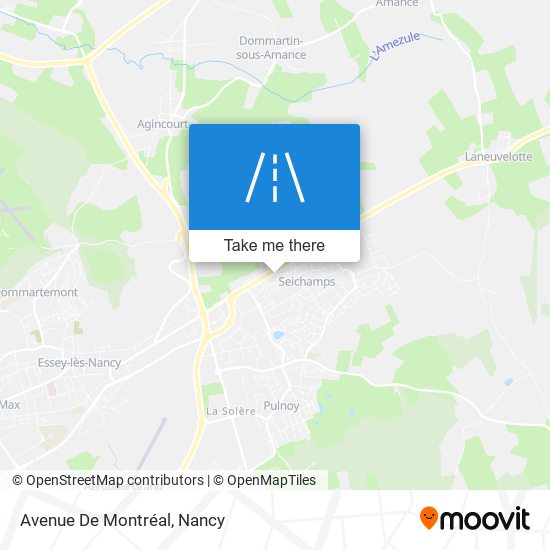 Mapa Avenue De Montréal