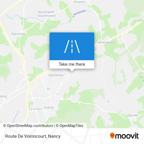 Route De Voirincourt map