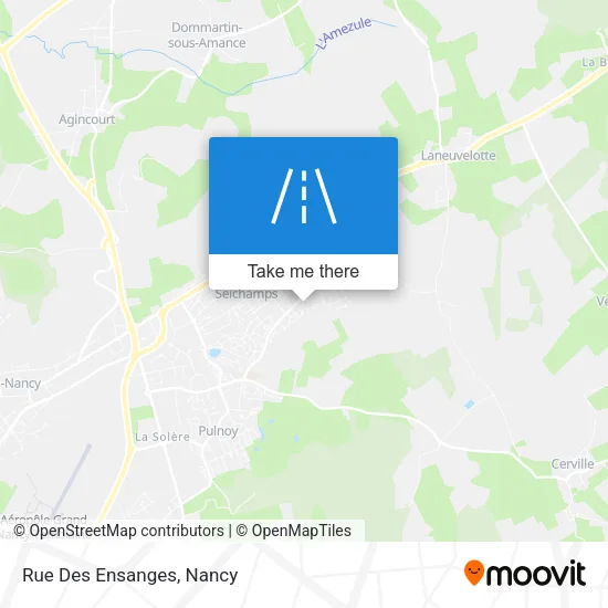 Rue Des Ensanges map
